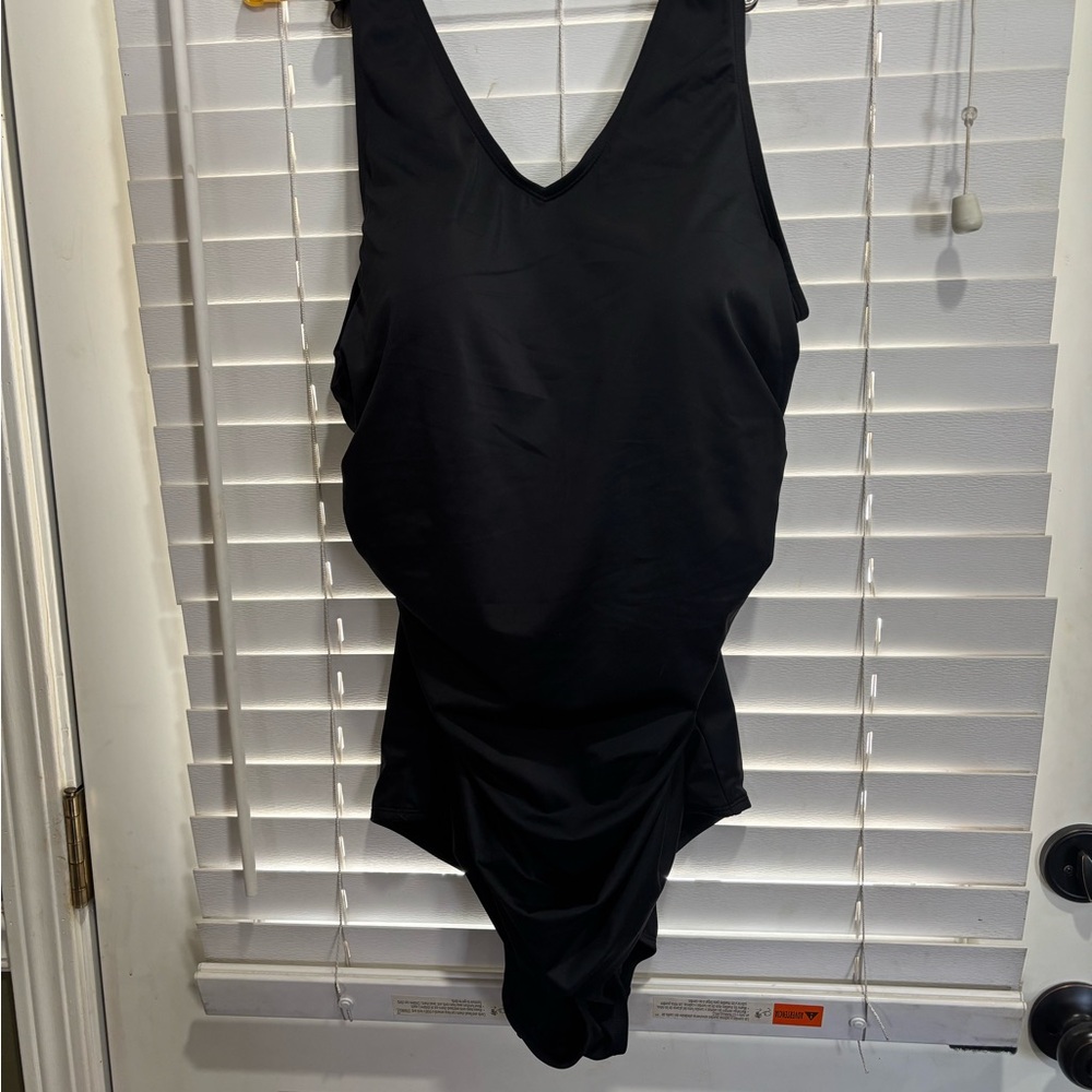 Elegant Black One-Piece Swimsuit